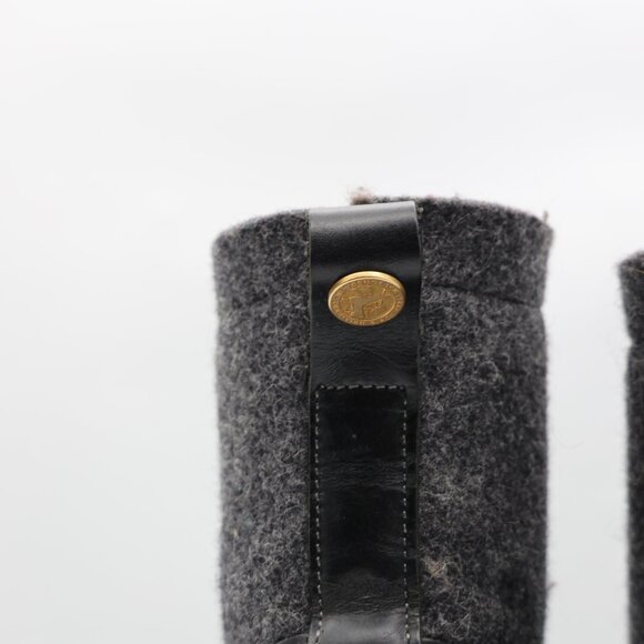 Birkenstock Timmins Men's Size EU 45 US 12 High Black Leather Boots Boiled Wool - Picture 9 of 13